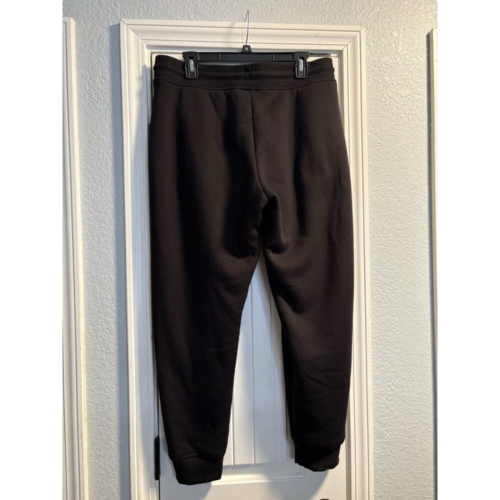 Member's Mark Sherpa Lined Jogger Pants Womens Large Black Cozy Lounge - Picture 3 of 4